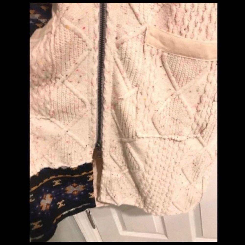 Free People Capture The Moment Hooded Sweater Cardigan Oversized Boho Jacket NWT - Picture 6 of 7